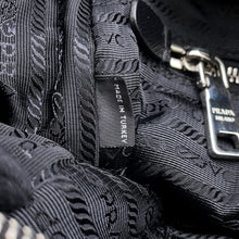 将图像加载到图库查看器中，PRADA Impuntu Chain Tote Bag Black1BB903 Nylon
