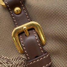 将图像加载到图库查看器中，PRADA Logo Jacquard 2-way Tote Bag Brown/KhakiBN1841 Leather Canvas
