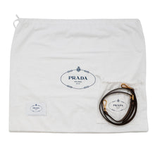 将图像加载到图库查看器中，PRADA Logo Jacquard 2-way Tote Bag Brown/KhakiBN1841 Leather Canvas
