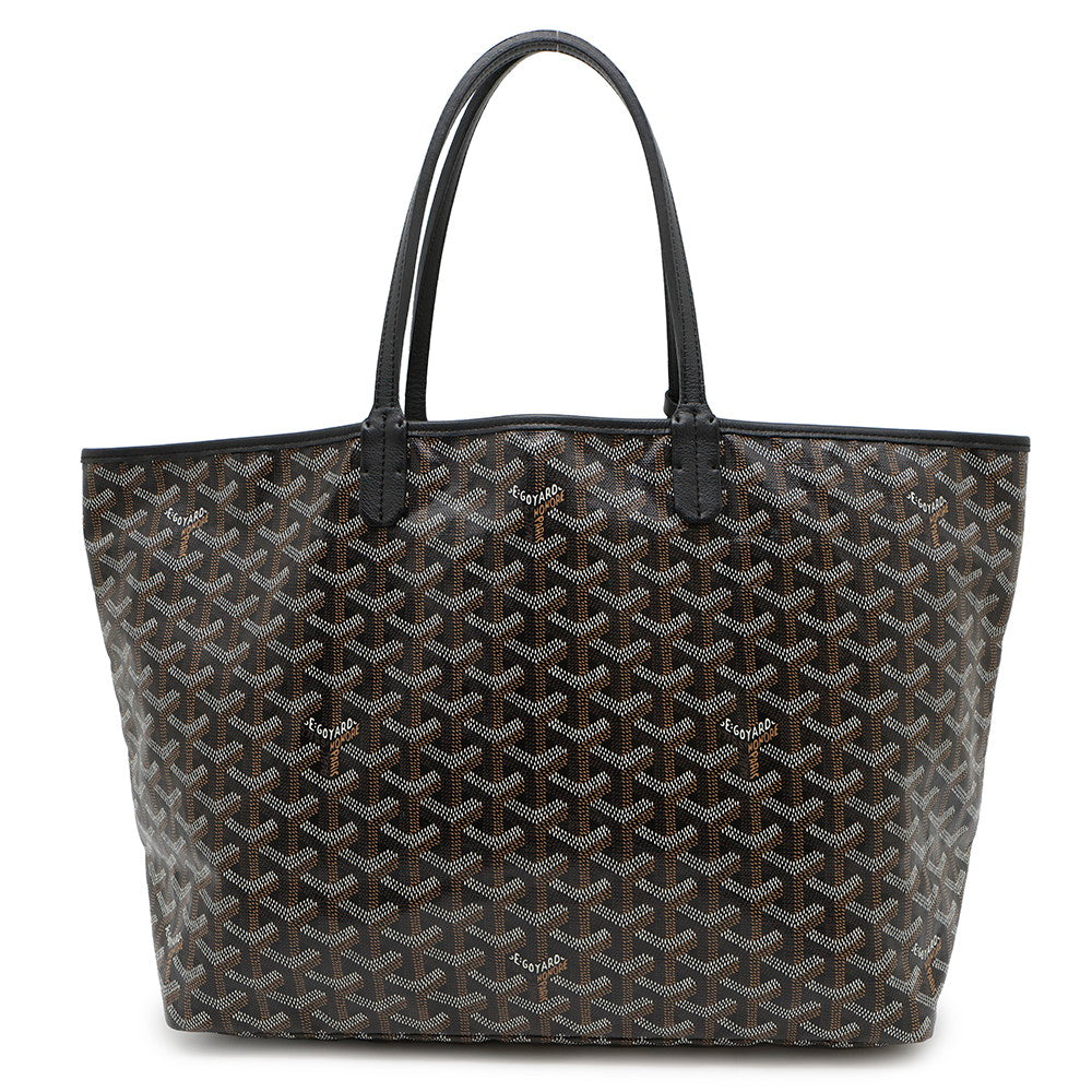 GOYARD ★Saint Louis BlackAMALOUISPM01 PVC Leather Size PM