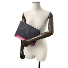 Load image into Gallery viewer, Berluti Nino Volume Clutch Bag Black/Pink Leather
