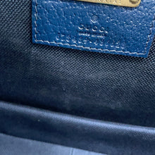 Load image into Gallery viewer, GUCCI Bamboo 1947 GUCCI100 2-Way Handbag 100th Anniversary Model Blue/Orange678489 Bamboo Leather Size Medium
