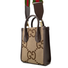 Load image into Gallery viewer, GUCCI Jumbo GG 2WAY Shoulder Bag Beige/Brown699406 Canvas Leather Size Mini
