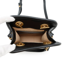 将图像加载到图库查看器中，GUCCI GG Marmont Quilted Mini 2WAYHandbag Black696123 Leather

