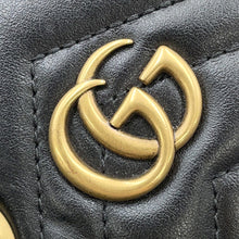 将图像加载到图库查看器中，GUCCI GG Marmont Quilted Mini 2WAYHandbag Black696123 Leather
