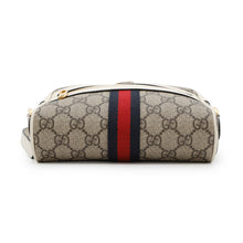将图像加载到图库查看器中，GUCCI Ophidia GG Supreme Mini Shoulder Bag Beige/White517350 PVC Leather
