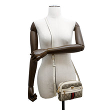将图像加载到图库查看器中，GUCCI Ophidia GG Supreme Mini Shoulder Bag Beige/White517350 PVC Leather
