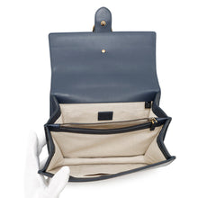 将图像加载到图库查看器中，GUCCI Dionysus 2-Way Handbag Navy/Green/Red448075 Bamboo Leather
