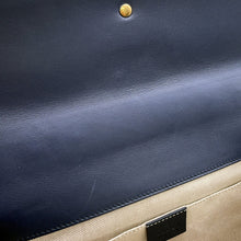 将图像加载到图库查看器中，GUCCI Dionysus 2-Way Handbag Navy/Green/Red448075 Bamboo Leather
