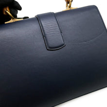 将图像加载到图库查看器中，GUCCI Dionysus 2-Way Handbag Navy/Green/Red448075 Bamboo Leather
