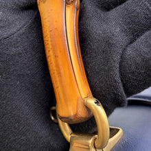 将图像加载到图库查看器中，GUCCI Dionysus 2-Way Handbag Navy/Green/Red448075 Bamboo Leather
