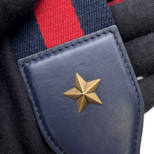 将图像加载到图库查看器中，GUCCI Dionysus 2-Way Handbag Navy/Green/Red448075 Bamboo Leather
