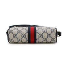 将图像加载到图库查看器中，GUCCI Ophidia GG Supreme Mini Shoulder Bag Beige/Navy517350 PVC Leather

