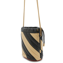 将图像加载到图库查看器中，GUCCI GG Marmont Quilted Mini Bucket Bag Beige/Black573817 Leather
