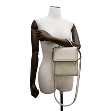 Load image into Gallery viewer, GUCCI GG-embossed messenger bag White625782 Leather
