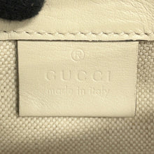 将图像加载到图库查看器中，GUCCI GG-embossed messenger bag White625782 Leather
