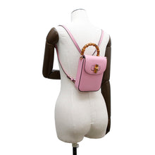 将图像加载到图库查看器中，GUCCI 3WAYShoulder Bag Pink702106 Bamboo Leather
