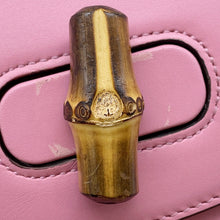 Load image into Gallery viewer, GUCCI 3WAYShoulder Bag Pink702106 Bamboo Leather
