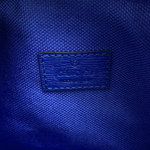 将图像加载到图库查看器中，GUCCI Logo Shoulder Bag Blue773190 Leather
