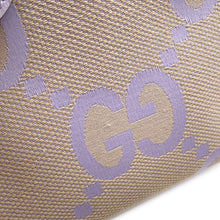 将图像加载到图库查看器中，GUCCI Jumbo GG 2WAY Shoulder Bag Beige/Purple671623 Canvas Leather
