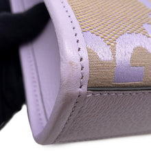 将图像加载到图库查看器中，GUCCI Jumbo GG 2WAY Shoulder Bag Beige/Purple671623 Canvas Leather
