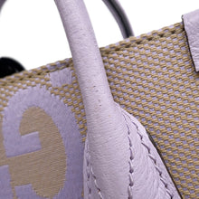 Load image into Gallery viewer, GUCCI Jumbo GG 2WAY Shoulder Bag Beige/Purple671623 Canvas Leather
