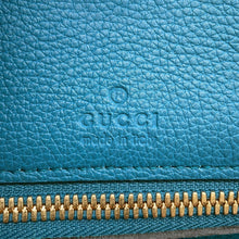 将图像加载到图库查看器中，GUCCI Logo Large Tote Bag Light Blue674837 Leather
