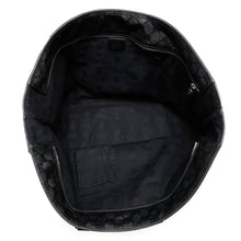 将图像加载到图库查看器中，GUCCI GG Imprime Cherie Line Tote Bag Black347987 PVC Leather

