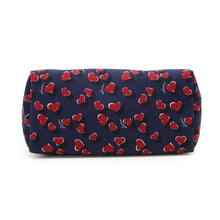 Load image into Gallery viewer, GUCCI Heartbeat Tote Bag Navy/Red282439 Canvas Leather
