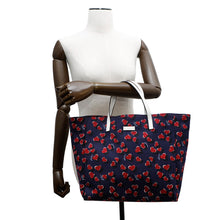 Load image into Gallery viewer, GUCCI Heartbeat Tote Bag Navy/Red282439 Canvas Leather
