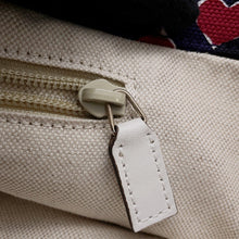 Load image into Gallery viewer, GUCCI Heartbeat Tote Bag Navy/Red282439 Canvas Leather
