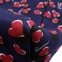 Load image into Gallery viewer, GUCCI Heartbeat Tote Bag Navy/Red282439 Canvas Leather
