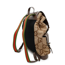 将图像加载到图库查看器中，GUCCI Jumbo GG Backpack Beige/Brown678829 Canvas Leather
