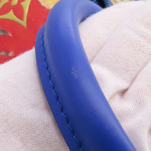 将图像加载到图库查看器中，LOUIS VUITTON Keepall Bandouliere Blue Masters collection Size 50
