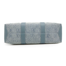Load image into Gallery viewer, LOUIS VUITTON Weekend tote BlueM22537 Monogram Washed Denim Size NM

