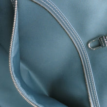 将图像加载到图库查看器中，LOUIS VUITTON Weekend tote BlueM22537 Monogram Washed Denim Size NM
