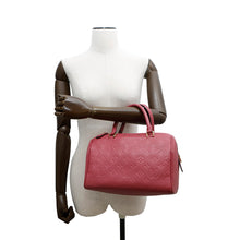 Load image into Gallery viewer, LOUIS VUITTON Speedy BandouliereNM Rose pruyereM43736 Monogram Empreinte Leather Size 25
