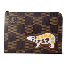 将图像加载到图库查看器中，LOUIS VUITTON Pochette Jour NoirN60390 Damier Ebene Canvas Giant NIGO

