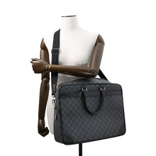 将图像加载到图库查看器中，LOUIS VUITTON Port Documan Voyajaj NoirN41123 Damier Graphite Size GM
