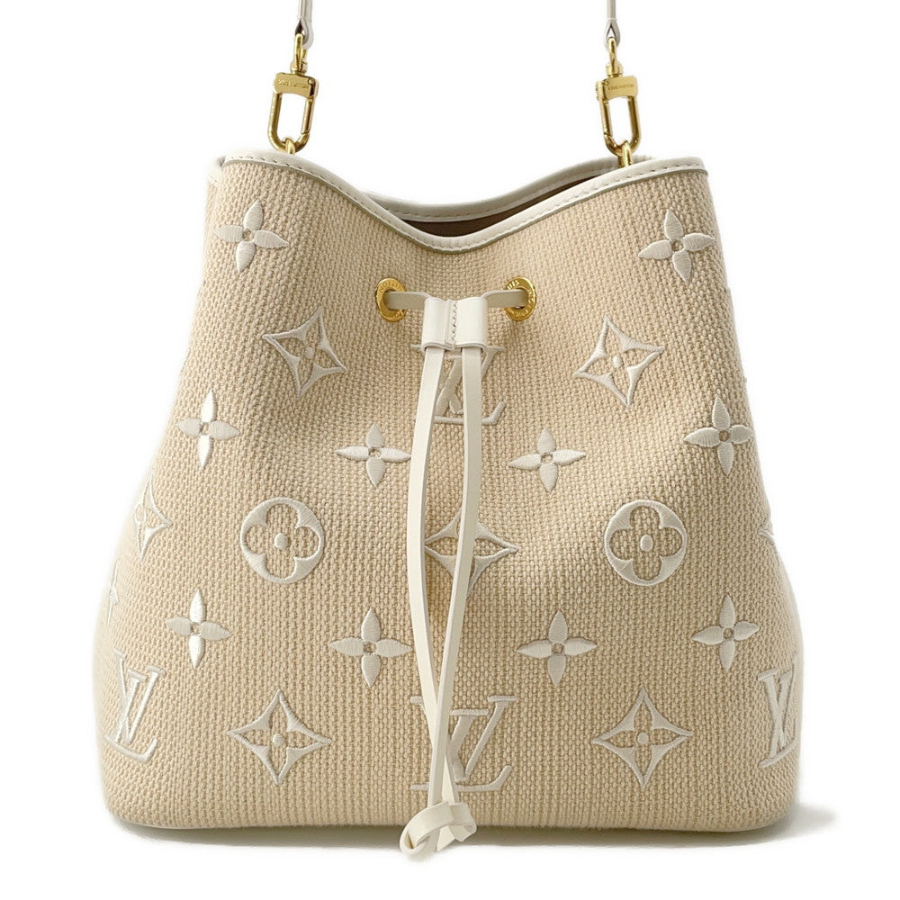 LOUIS VUITTON By the Pool Neo Noe Beige/WhiteM22852 Cotton Size MM