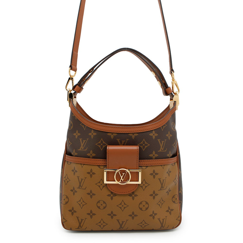 LOUIS VUITTON Hobo Dauphine NoirM45194 Monogram Monogram Reverse Canvas Size PM