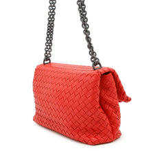 将图像加载到图库查看器中，Bottega Veneta INTRECCIATO Olympia Chainshoulder Bag Red Leather
