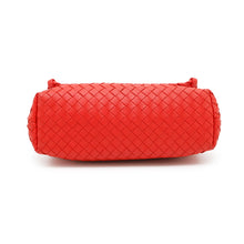 将图像加载到图库查看器中，Bottega Veneta INTRECCIATO Olympia Chainshoulder Bag Red Leather
