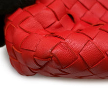将图像加载到图库查看器中，Bottega Veneta INTRECCIATO Olympia Chainshoulder Bag Red Leather
