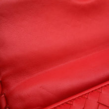 将图像加载到图库查看器中，Bottega Veneta INTRECCIATO Olympia Chainshoulder Bag Red Leather

