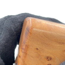 Load image into Gallery viewer, Bottega Veneta Maxi INTRECCIATO BV Snap Clutch Bag Ice blue647747 Leather Wood
