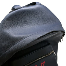 将图像加载到图库查看器中，Dior Backpack Stüssy collaboration Navy Leather
