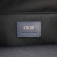 将图像加载到图库查看器中，Dior Backpack Stüssy collaboration Navy Leather
