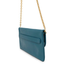 将图像加载到图库查看器中，Dior Caro ChainShoulder Clutch Bag BlueM8641U Leather
