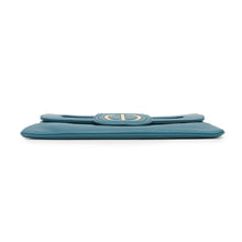 将图像加载到图库查看器中，Dior Caro ChainShoulder Clutch Bag BlueM8641U Leather
